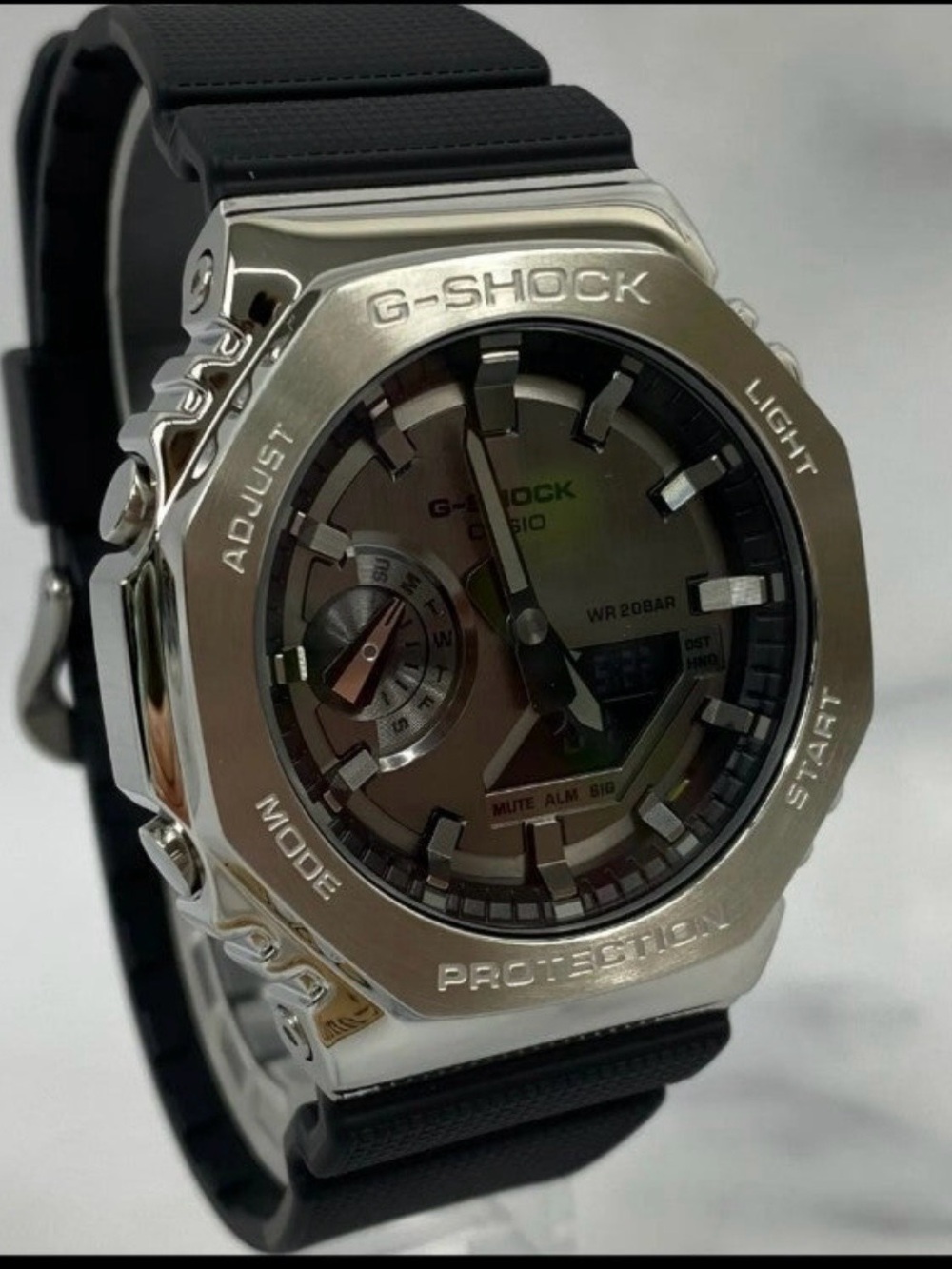 CASIO G-Shock GM-2100-1AJF Gray Silver Digital Chrono Mens Watch